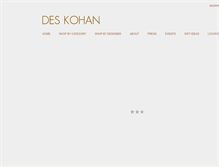 Tablet Screenshot of deskohan.com